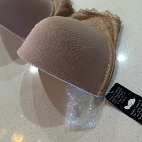 NWT Va Bien Lace Strapless Bra in Nude Size 34 E - Picture 5 of 11